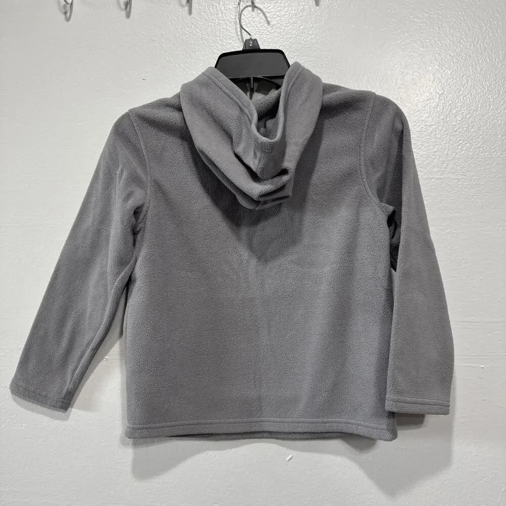 Old Navy Kids Cozy Soft Fleece Pullover Hoodie Unisex Sz M 8 Gray Kangaroo Pocke